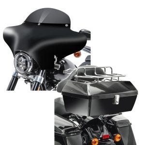 Set: Batwing Verkleidung MD8 für Suzuki Marauder VZ 800 Craftride + Topcase für Suzuki Marauder VZ 800 Craftride Missouri 43Ltr abschließbar_1