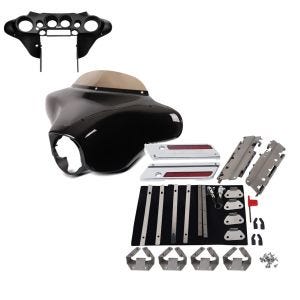 Set: Batwing Verkleidung Komplettset für Harley Electra Glide Ultra Classic 96-13 Craftride + Scharnier Set Harley Davidson Electra Glide Ultra Classic 94-13 für Seitenkoffer & Satteltaschen Craftride_1
