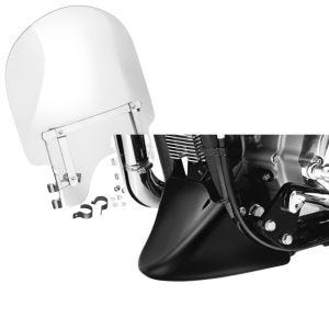 Set: Windschild für Harley-Davidson Sportster 1200 Custom 96-18 Craftride + Bugspoiler für Harley Sportster 1200 Custom 04-20 Craftride_1