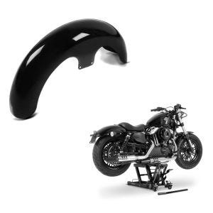 Set: Front-Fender 21" Wrap für Harley Dyna Fat Bob schwarz Craftride + Hebebühne Harley Davidson Dyna Fat Bob Motorradheber ConStands Mid-Lift L in blau_1