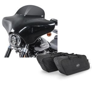 Set: Batwing Verkleidung BD8 für Harley Davidson Road King / Classic Craftride + Koffer Innentaschen für Harley Road King Classic 98-19 Craftride BG1 Paar_1