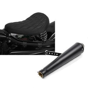 Set: Solo Federsattel für Yamaha XV 750 / 535 / 250Virago BR11 Craftride + Craftride Endschalldämpfer Yamaha XV 535 / 250 / 125 Virago Caferacer Cone schwarz_1