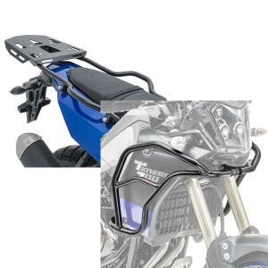 Set: Gepäckträger + Halter für Yamaha Tenere 700 19-21 Bagtecs SLP Gepäckbrücke + Verkleidungsschutzbügel XL für Yamaha Tenere 700 19-21 Motoguard Tank-Sturzbügel oben_1