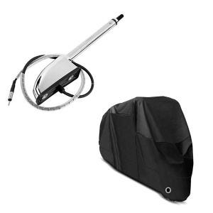 Set: Antenne für Honda Goldwing 1800 01-16 Radio Audio Navi GPS Antennen-Kit Craftride + Abdeckplane Honda Gold Wing 1500 / 1800 Craftride XXXXL in schwarz_1