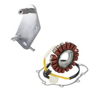 Set: Adapterplatte für ConStands Power Suzuki GSX-R 750 06-10 + Lichtmaschine Stator für Suzuki GSX-R 750 / 600 06-15 Alternator Zaddox_1