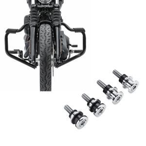 Set: Sturzbügel Mustache für Harley Davidson Softail 18-21 Schutzbügel 32mm schwarz Craftride + Anbausatz Docking Hardware Kit für Harley-Davidson Softail 18-21 52300646 Craftride_1