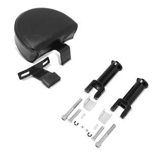 Set: Fahrer Sissybar für Harley Davidson Softail Heritage Custom / 114 18-21 Rückenlehne Craftride FR1 schwarz + Sozius Fussrasten-Halter für Harley Davidson Softail 18-21 Craftride schwarz_1
