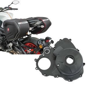 Set: Seitentaschen RF1 für Yamaha MT-09 / Tracer 900 + Motordeckel für Yamaha MT-09 13-20 Limadeckel Craftride grau_1