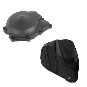 Set: Lichtmaschinendeckel für Yamaha YZF-R6 06-19 Limadeckel Motordeckel + Abdeckplane Yamaha YZF-R 125  YZF-R3  YZF-R6 Craftride XL in schwarz_1