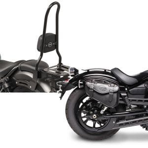 Set: Sissy Bar XL3 für Honda Rebel 500 17-21 mit Gepäckträger schwarz Craftride + Satteltasche Honda Rebel 500 Craftride Arizona 3Ltr rechts in schwarz_1