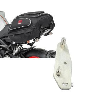 Set: Hecktasche Yamaha MT-07 Gepäcktasche hinten Bagtecs X50 50Ltr schwarz + Adapterplatte für ConStands Power Yamaha MT-07/ Tracer 13-21_1
