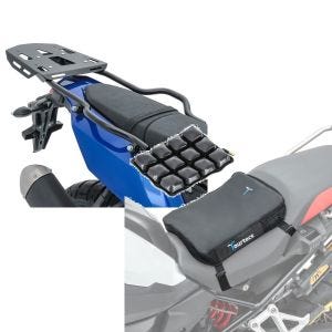 Set: Gepäckträger + Halter für Yamaha Tenere 700 19-21 Bagtecs SLP Gepäckbrücke + Motorrad Luftkissen Yamaha Tenere 700 Tourtecs Air Deluxe S schwarz_1