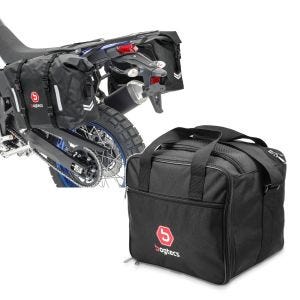 Set: Satteltaschen Wasserdicht für BMW R 1200 GS / Adventure Bagtecs WP8 2x30L Seitentaschen + Innentasche Aluminium Topcase für BMW R 1250 GS / 1200 GS /Adventure 04-21 Alukoffer Bagtecs MT1_1