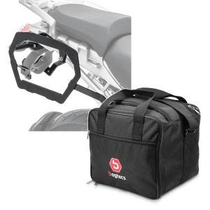 Set: Kofferträger für BMW R 1200 GS 04-12 Bagtecs SLP für Alukoffer und Satteltaschen + Innentasche Aluminium Topcase für BMW R 1250 GS / 1200 GS /Adventure 04-21 Alukoffer Bagtecs MT1_1