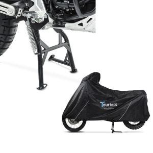 Set: Hauptständer mit ABE passend für Yamaha Tenere 700 19-24 ConStands + Motorrad Abdeckplane Yamaha Tenere 700 Tourtecs XL schwarz