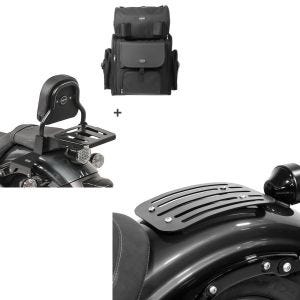 Set: Sissybar XS3 + Hecktasche für Yamaha XV 950 / R 14-20 mit Gepäckträger Craftride + Gepäckträger für Yamaha XV 950 / R 14-20 Solo Rack L1 Gepäckbrücke Craftride_1
