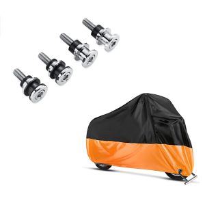Set: Anbausatz Docking Hardware Kit für Harley Softail Street Bob 18-21 52300646 Craftride + Abdeckplane Harley Softail Street Bob / Fat Bob / 114 Craftride XXL in schwarz-orange_1