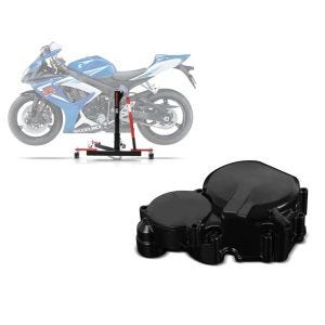 Set: Zentralständer Suzuki GSX-R 750 06-07 Motorradheber ConStands Power-Evo + Lichtmaschinendeckel für Suzuki GSX-R 600/ 750 06-17 Limadeckel Motordeckel_1