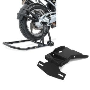 Set: Einarmständer BMW R NineT Pure 17-21 Montageständer ConStands Single-Classic schwarz + Kennzeichenhalter für BMW R NineT / Pure 14-21 Nummernschildhalter Zaddox NH1_1