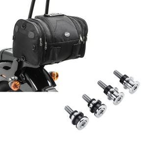 Set: Hecktasche für Harley Softail Fat Bob / 114 Gepäckrolle Craftride RB1 24-30Ltr + Anbausatz Docking Hardware Kit für Harley-Davidson Softail 18-21 52300646 Craftride_1