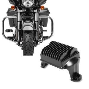 Set: Sturzbügel für Harley Davidson Street Glide 09-21 Craftride TR2 chrom + Spannungsregler für Harley-Davidson Street Glide 09-15 Gleichrichter Laderegler Craftride_1