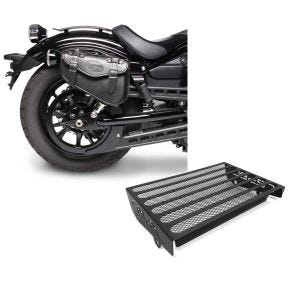 Set: Satteltasche Honda Rebel 500 Craftride Arizona 3Ltr rechts in schwarz + Kühlerabdeckung für Honda Rebel 500 17-21 Kühlergrill Zaddox KG1_1