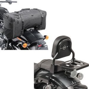 Set: Sissy Bar XS3 für Yamaha XV 950 / R 14-20 mit Gepäckträger schwarz Craftride + Hecktasche für Yamaha XV 950 / R SQ1 Craftride 52l schwarz_1