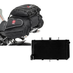 Set: Hecktaschen Set Kawasaki Z 800 / e Bagtecs X50 und X52 + Wasserkühler für Kawasaki Z 800 e 13-16 Radiator Kühler_1