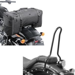 Set: Sissybar für Yamaha XV 950 / R14-20 Craftride Tampa schwarz + Hecktasche für Yamaha XV 950 / R SQ1 Craftride 52l schwarz_1