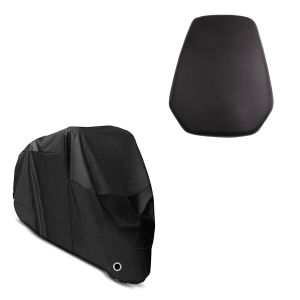 Set: Abdeckplane Honda CBR 1000 RR Fireblade / SP / 2  Integra Craftride XL in schwarz + Soziussitz für Honda CBR 1000 RR Fireblade 08-16 Beifahrersitz schwarz_1