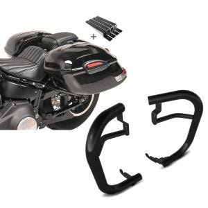 Set: Seitenkoffer Set Triumph Rocket III Roadster Craftride Delaware 33Ltr inkl Haltesatz schwarz + Sturzbügel MB Triumph Rocket III Roadster 10-18 Craftride schwarz_1