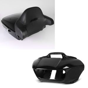 Set: Frontverkleidung Innen-Aussen für Harley Road Glide, Special, Ultra 15-20 schwarz Craftride + Topcase Chopped für Harley Davidson Road Glide Special 15-21 CB2 schwarz Craftride_1