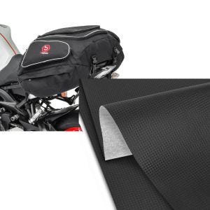 Set: Hecktasche Suzuki SV 650 Gepäcktasche hinten Bagtecs X50 50Ltr schwarz + Sitzbank-Bezug 140x100cm für Suzuki SV 650 / S Carbon-Look_1