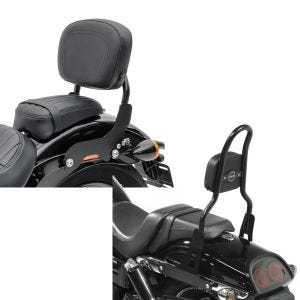 Set: Sissy Bar für Harley Fat Bob 10-17 schwarz CXS Craftride + Sissy Bar CSM Fix für Harley Dyna Fat Bob 10-17 schwarz Craftride_1