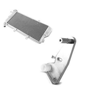 Set: Wasserkühler für Kawasaki ER-6n 09-11 Radiator Kühler + Adapterplatte für ConStands Power Kawasaki ER-6n 05-11_1