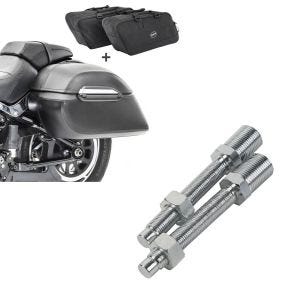 Set: Set Seitenkoffer + Innentaschen für Harley Breakout/ 114 Craftride K3 + Tieferlegungskit 1-2" für Harley Breakout 13-17 Tieferlegung Craftride_1