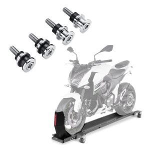 Set: Rangierschiene Harley Softail Low Rider / S ConStands Smart-Mover mit Wippe grau + Anbausatz Docking Hardware Kit für Harley-Davidson Softail 18-21 52300646 Craftride_1