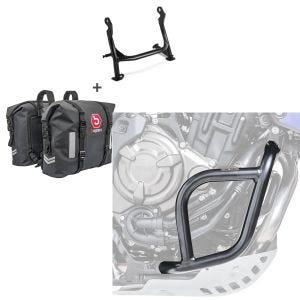 Set: Hauptständer Set für Yamaha Tenere 700 19-21 mit Satteltaschen S-AE1 + Sturzbügel für Yamaha Tenere 700 19-21 Motoguard Schutzbügel_1