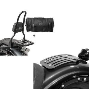 Set: Sissybar L3 + Hecktasche RB1 für Yamaha XV 950 / R 14-20 mit Gepäckträger Craftride + Gepäckträger für Yamaha XV 950 / R 14-20 Solo Rack L1 Gepäckbrücke Craftride_1