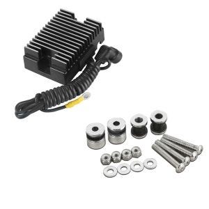 Set: Spannungsregler für Harley-Davidson Fat Boy 90-99 Gleichrichter Laderegler Craftride + Anbausatz Docking Hardware Kit für Harley Davidson Softail 1986-1999 Craftride_1