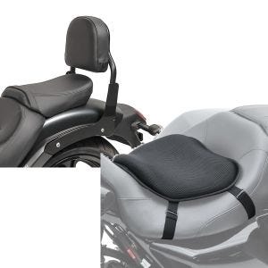Set: Sissy Bar XS3 für Kawasaki Vulcan S / Café 15-21 schwarz Craftride + Gel Sitzkissen Kawasaki Vulcan S / Café Komfortkissen L Tourtecs schwarz_1