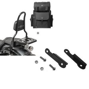 Set: Sissybar M3 + Hecktasche für Yamaha XV 950 / R 14-20 mit Gepäckträger Craftride + Blinkerverlegung für Yamaha XV 950 / R 14-20 Blinker hinten Versatz Kit Craftride_1
