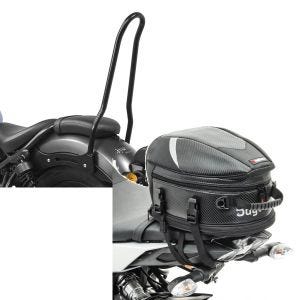 Set: Sissybar für Honda Rebel 500 17-21 Craftride Tampa schwarz + Hecktasche für Honda Rebel 500 Bagtecs Avus_1
