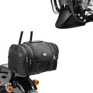 Set: Hecktasche für Harley Sportster 883 Iron / Low Gepäckrolle Craftride RB1 24-30Ltr + Bugspoiler für Harley Sportster 883 Iron 09-20 Craftride_1