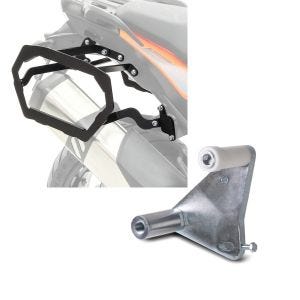 Set: Kofferträger für KTM 1290 Super Adventure R / S 17-20 Bagtecs SLP für Alukoffer und Satteltaschen + Adapterplatte für ConStands Power für KTM 1290 Super Adventure S 17-19_1