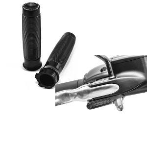 Set: Lenkergriffe für Harley Sportster Forty-Eight 48 / Special Craftride HC1 + LED Lenkerblinker für Harley Davidson Sportster Forty-Eight 48 / Special Lumitecs Blinker M2 getönt_1