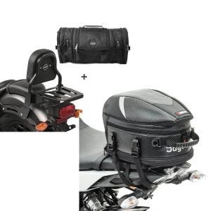 Set: Sissybar XS3 + Hecktasche RB1 für Honda Rebel 500 17-21 mit Gepäckträger Craftride + Hecktasche für Honda Rebel 500 Bagtecs Avus_1