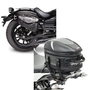 Set: Satteltasche Honda Rebel 500 Craftride Arizona 3Ltr rechts in schwarz + Hecktasche für Honda Rebel 500 Bagtecs Avus_1