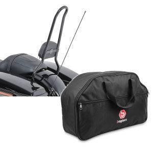 Set: Sissybar für Harley Davidson Road Glide Special 15-21 Craftride SP schwarz + Innentasche Topcase für Harley Road Glide Special 15-21 Craftride MT5_1