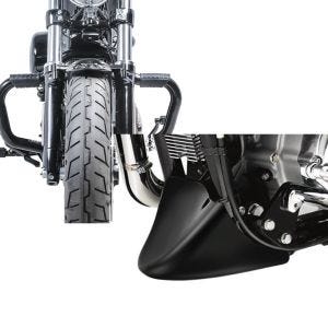 Set: Sturzbügel Mustache II für Harley Davidson Sportster Forty-Eight 48 Special 18-20 Schutzbügel schwarz Craftride + Bugspoiler Harley Sportster Forty-Eight 48 Special 18-20 Craftride schwarz_1